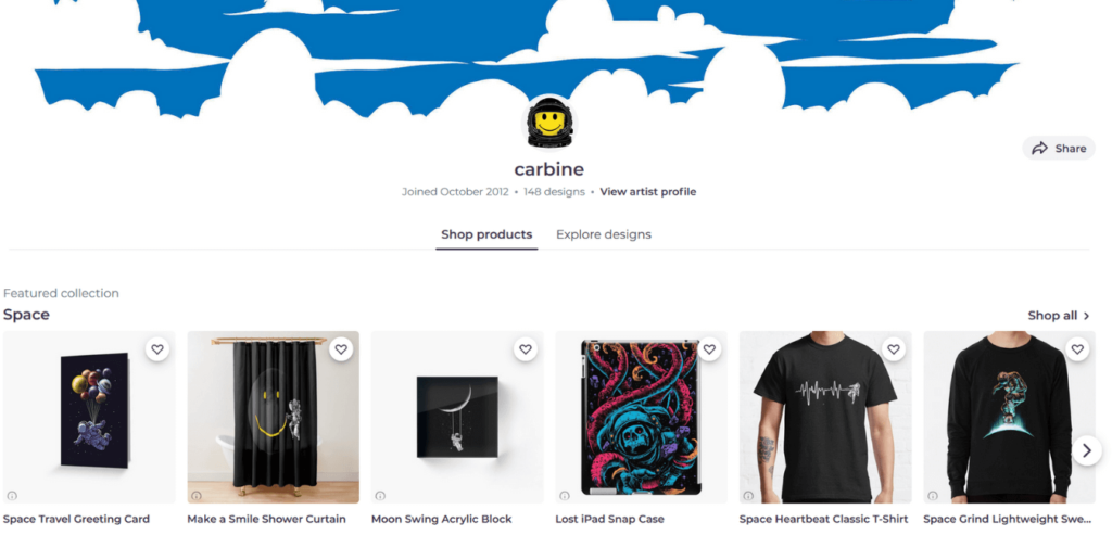 Set up Redbubble Storefront
